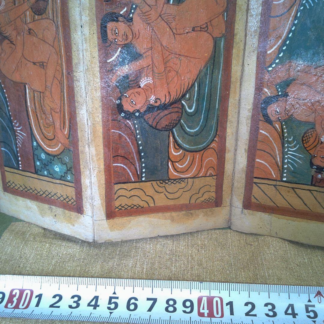 インド？ 春画 シミ・シワ小傷おおいです。イタミおおいです。