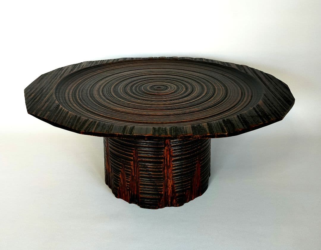 山中塗　花台　一人膳　天目台　伝統工芸師作品