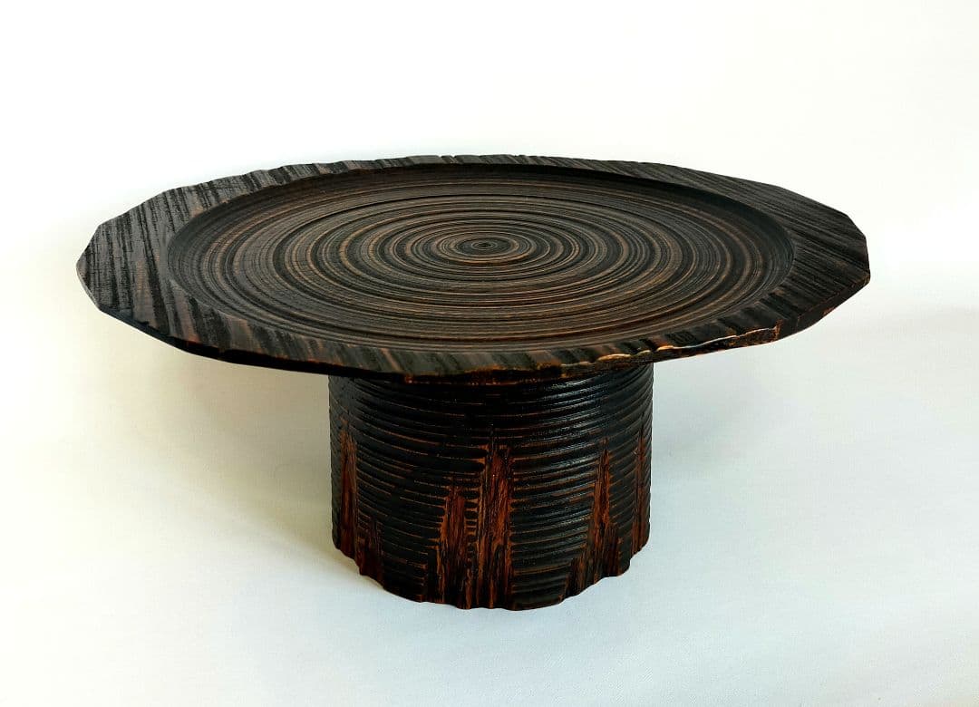 山中塗　花台　一人膳　天目台　伝統工芸師作品