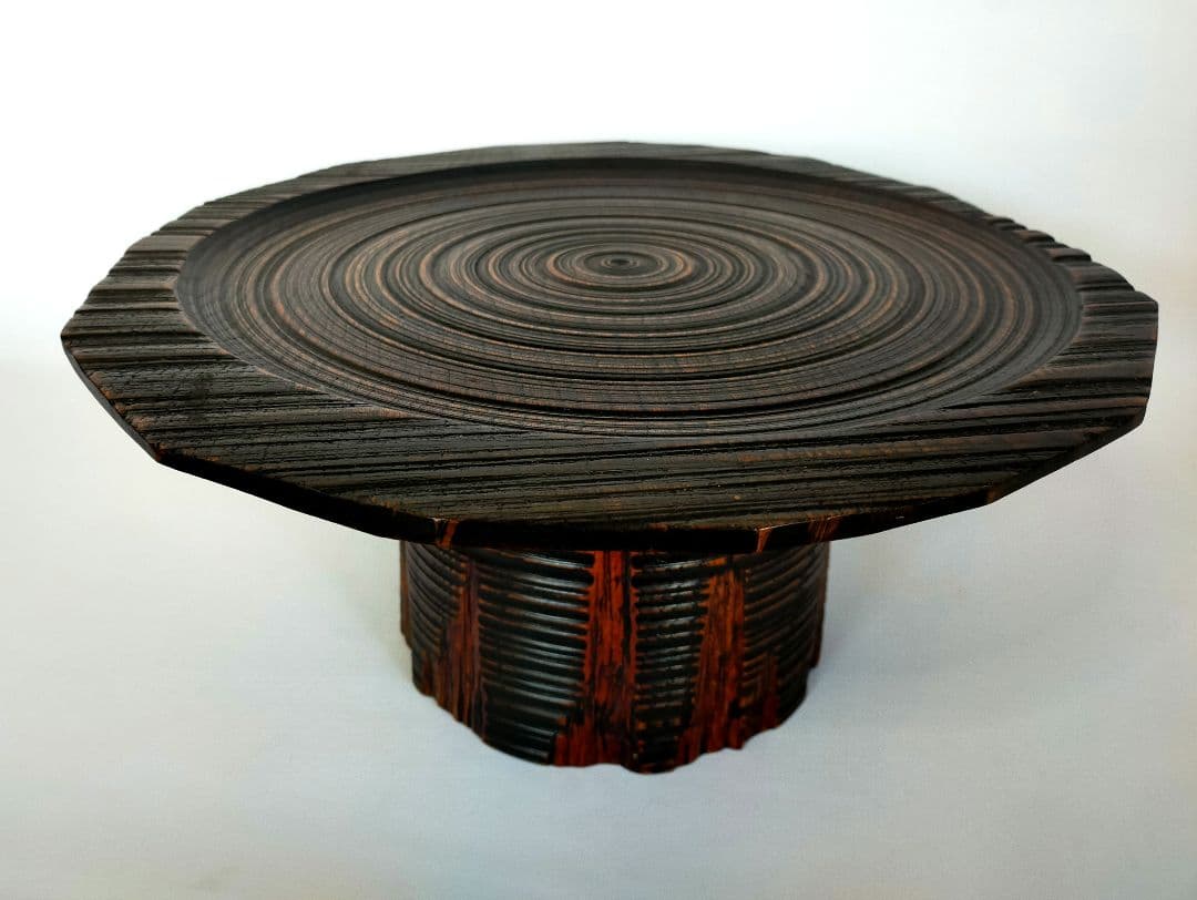 山中塗　花台　一人膳　天目台　伝統工芸師作品