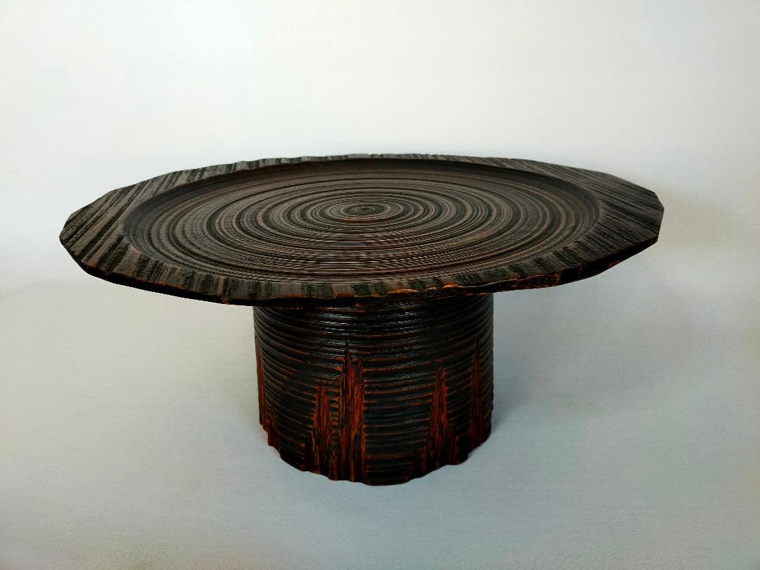 山中塗　花台　一人膳　天目台　伝統工芸師作品