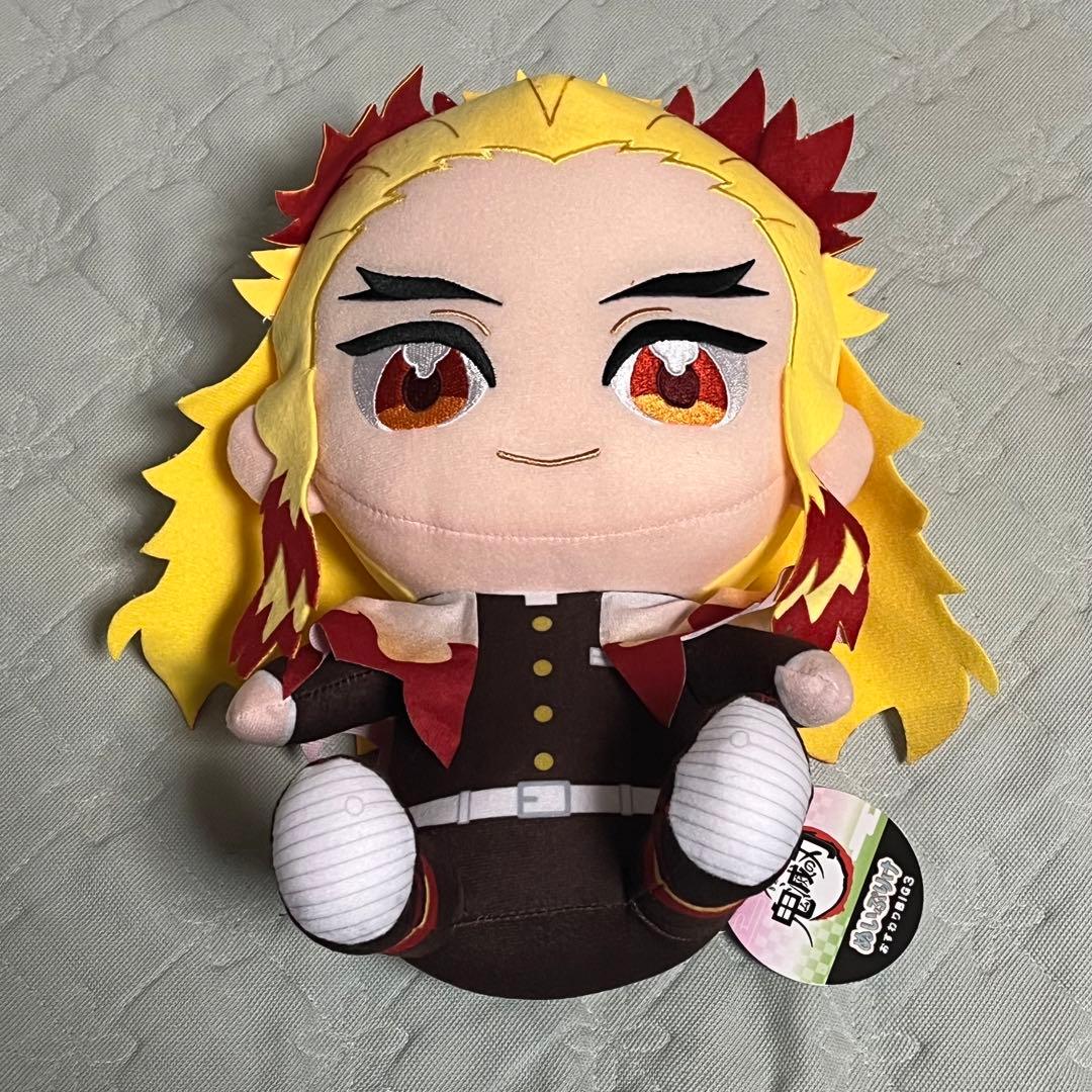 鬼滅の刃 ぬいぷりけ おすわりBIG3 煉獄杏寿郎 ぬいぐるみ - メルカリ