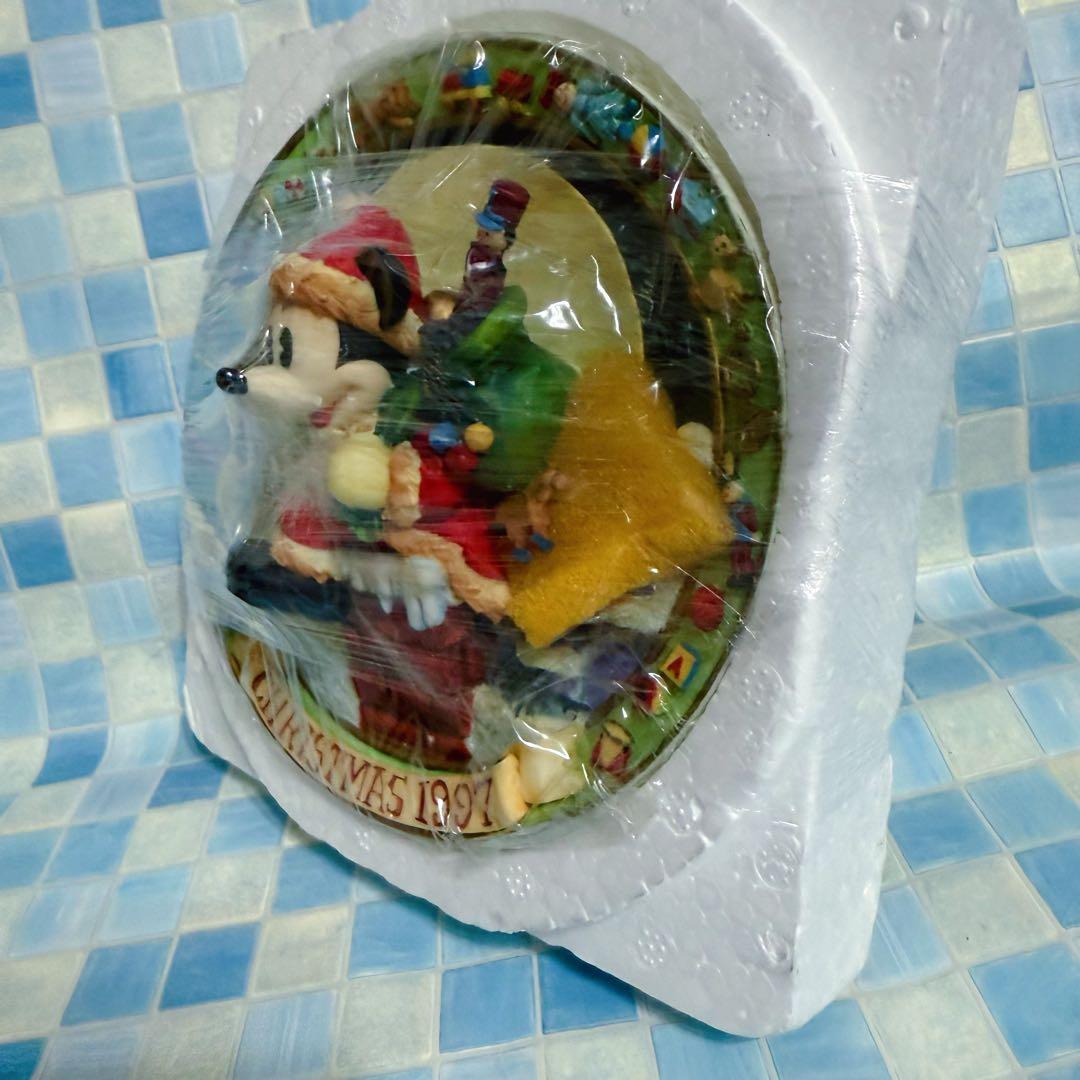 ディズニー ミッキー クリスマス 3Dプレート 1997年 エネスコ