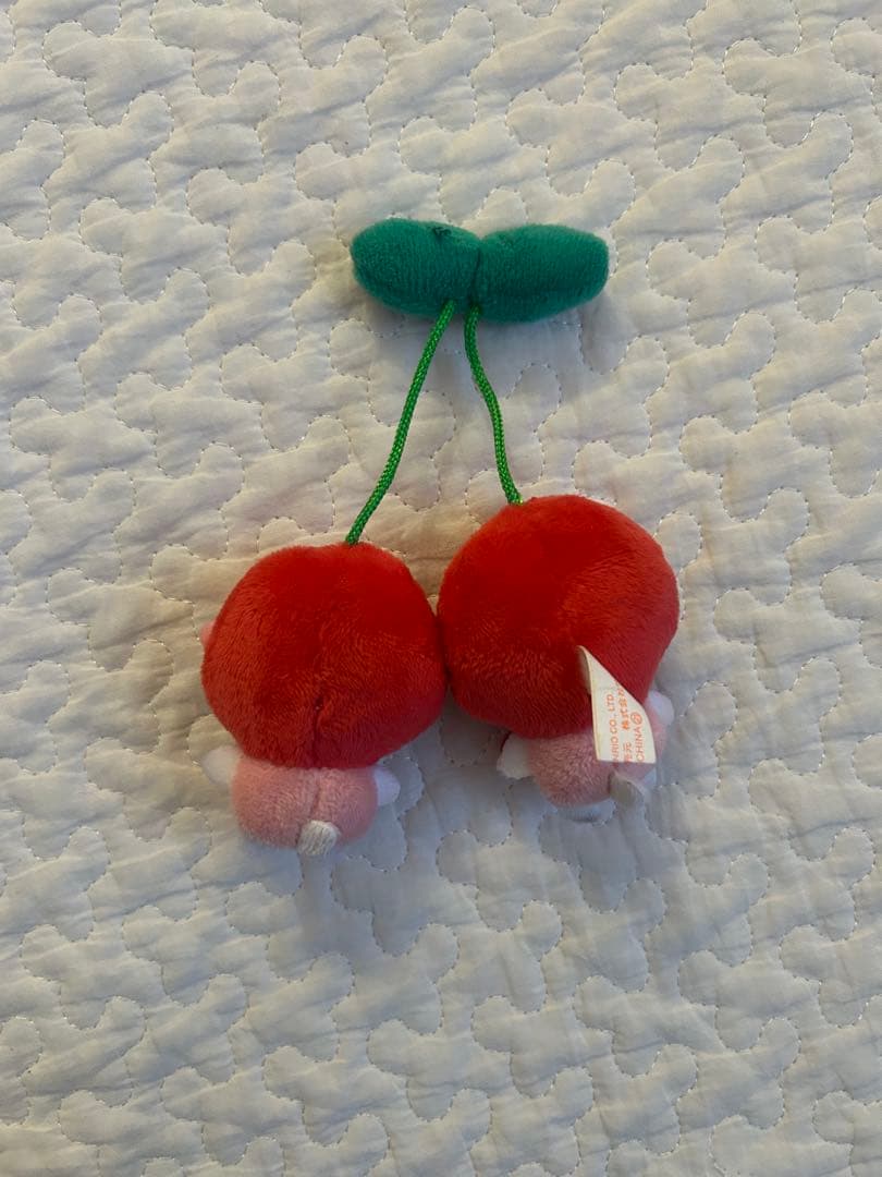 ハローキティ ミミィ さくらんぼ型ストラップ2023年製 チェーン付き