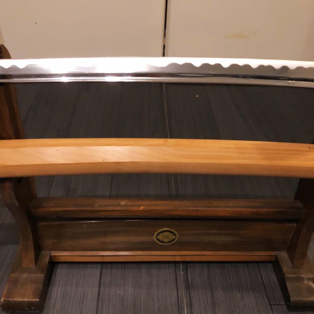 最高級模造刀 濃州関工 白鞘 太刀 樋入り刀身 居合刀 太刀 重みあり