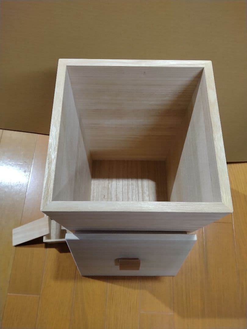 米びつ10キロ用ブレッドケース　欅　升&すりきり板