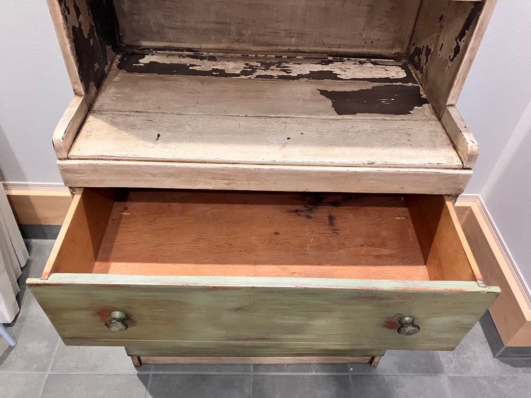 【さらに！お値下げしました】アンティークチェストキャビネット棚　カリフォルニア