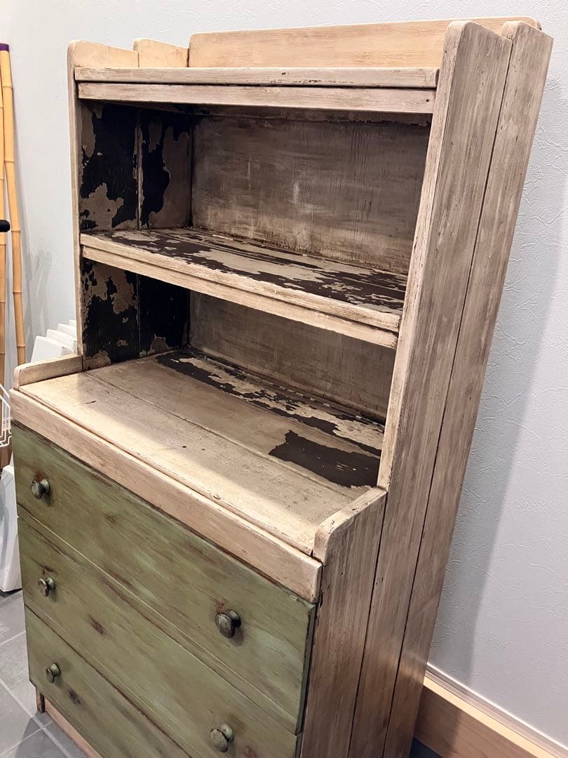 【さらに！お値下げしました】アンティークチェストキャビネット棚　カリフォルニア