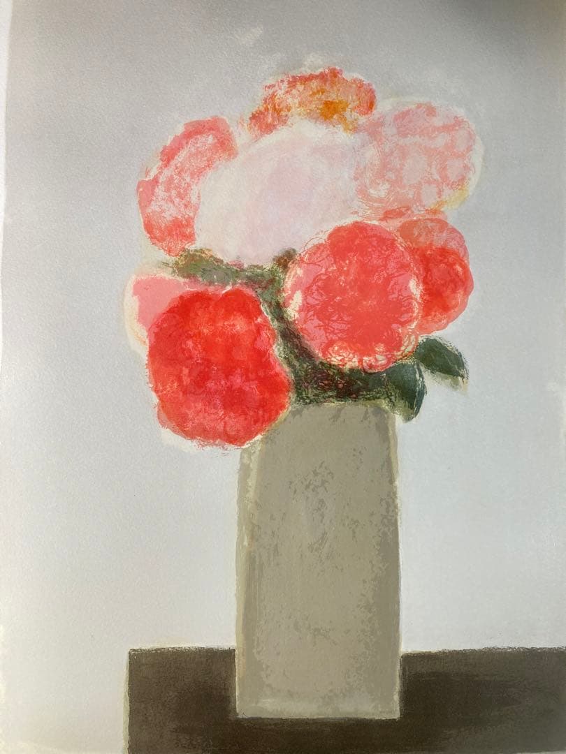 【真作保証】ベルナール・カトラン「花束」リトグラフ 直筆サイン 版画