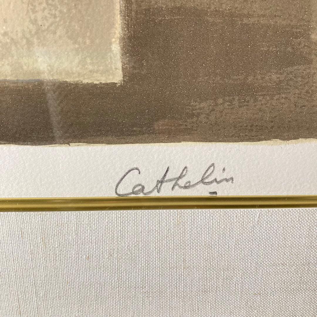 【真作保証】ベルナール・カトラン「花束」リトグラフ 直筆サイン 版画