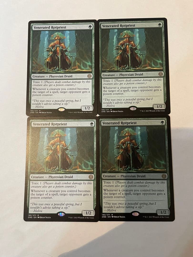 MTG 敬慕される腐敗僧　英語　4枚