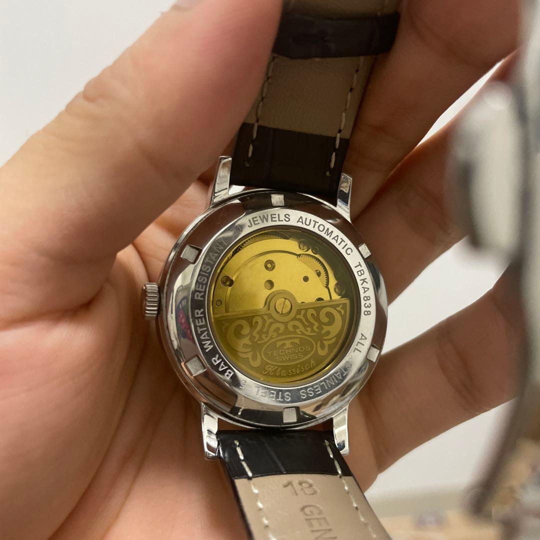 TECHNOS スケルトン 自動巻き 腕時計