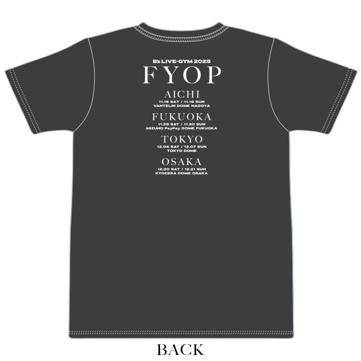 新品】B'z LIVE-GYM 2025 FYOP ツアーTシャツ Lサイズ - メルカリ