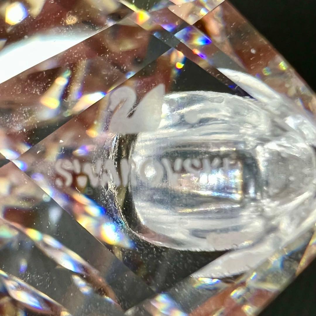 SWAROVSKI/スワロフスキー☆ファセットカット☆クリスタル☆親子スワン