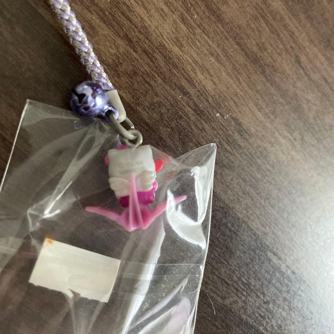 ハローキティ 広島限定 折り鶴バージョン ストラップ 根付 ご当地