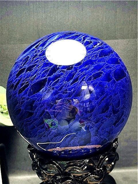 約:140mm 3805g超綺麗★水晶丸玉B87U1/182U07B