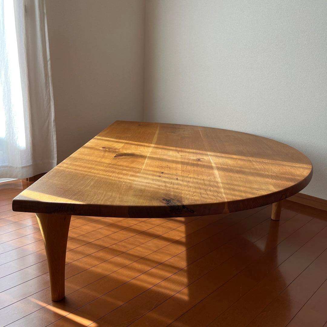 HIDA 森のことば 半円形リビングテーブル 飛騨産業　SN105RT