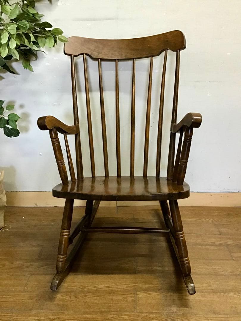 管239☆飛騨家具☆アンティーク☆ウィンザー☆ロッキングチェアー