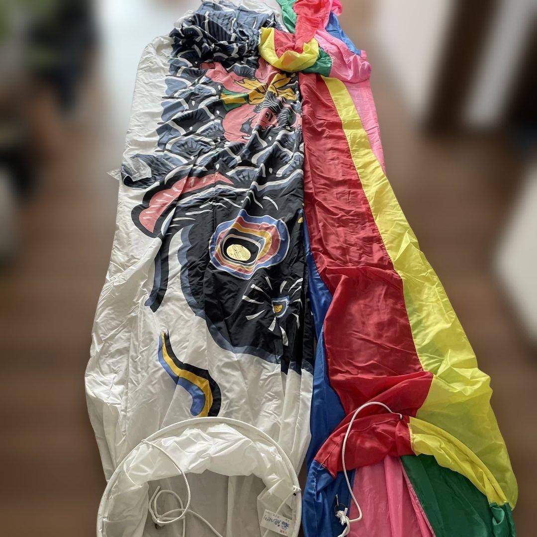 鯉のぼり 黒鯉.吹流し5m 御矢車セット 子供の日 初節句 金太郎 - メルカリ