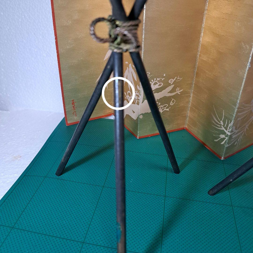 昭和レトロ銅製五月人形篝火