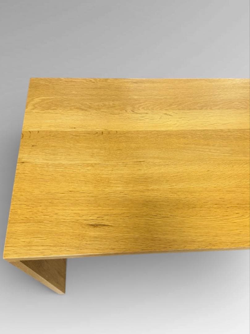 【廃盤 希少 極美品】無印良品 無垢材 オーク材 学習机 コの字形 事務机