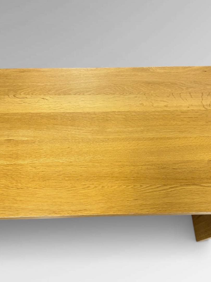 【廃盤 希少 極美品】無印良品 無垢材 オーク材 学習机 コの字形 事務机