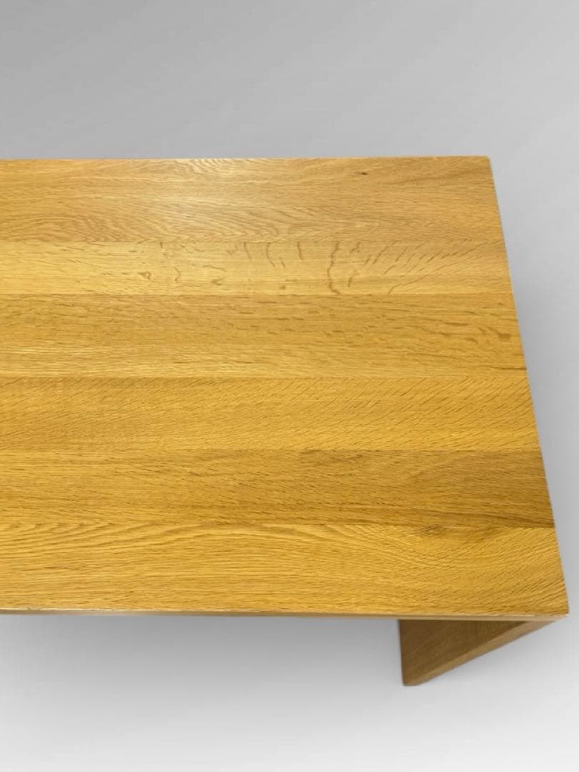 【廃盤 希少 極美品】無印良品 無垢材 オーク材 学習机 コの字形 事務机