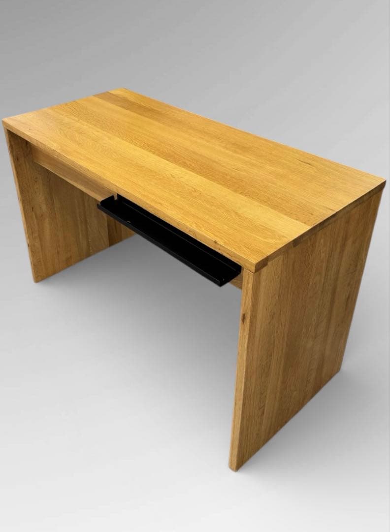 【廃盤 希少 極美品】無印良品 無垢材 オーク材 学習机 コの字形 事務机