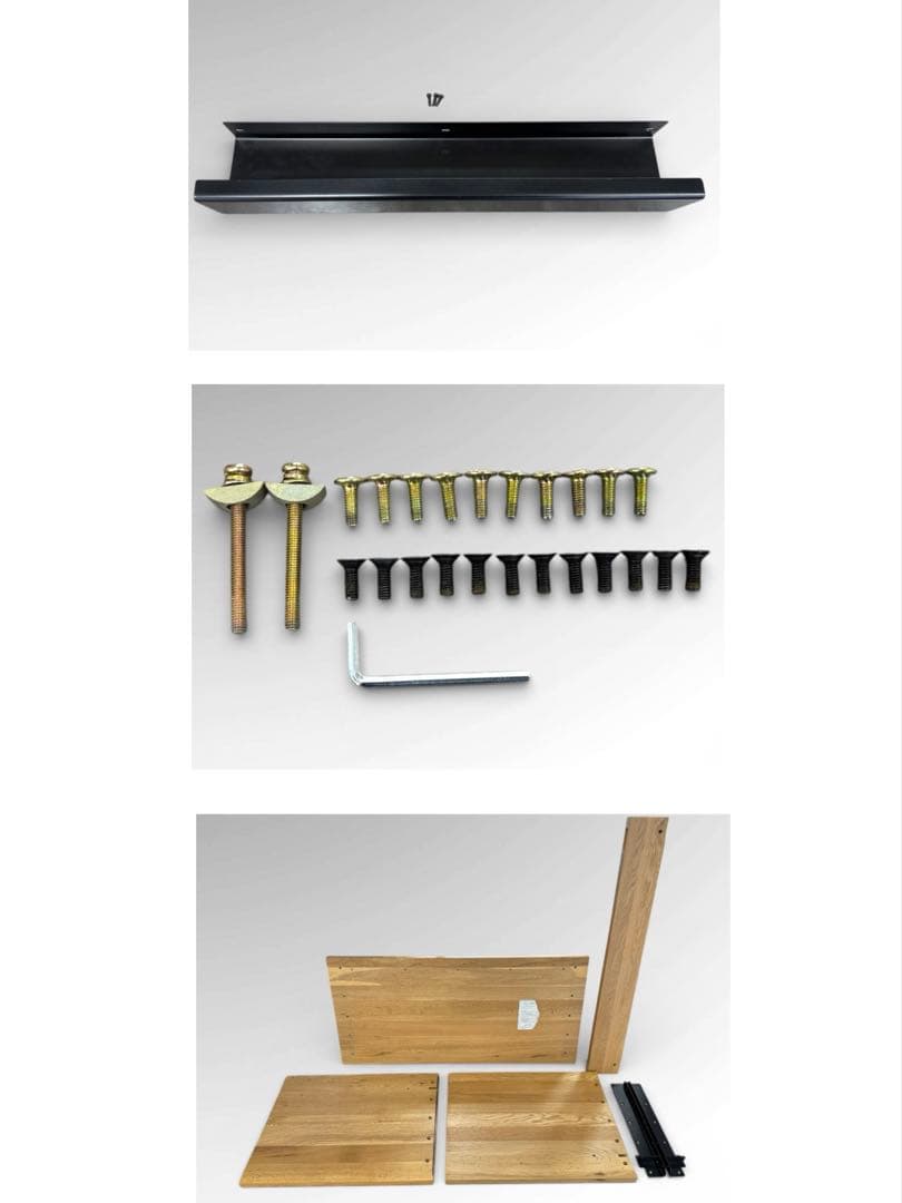 【廃盤 希少 極美品】無印良品 無垢材 オーク材 学習机 コの字形 事務机