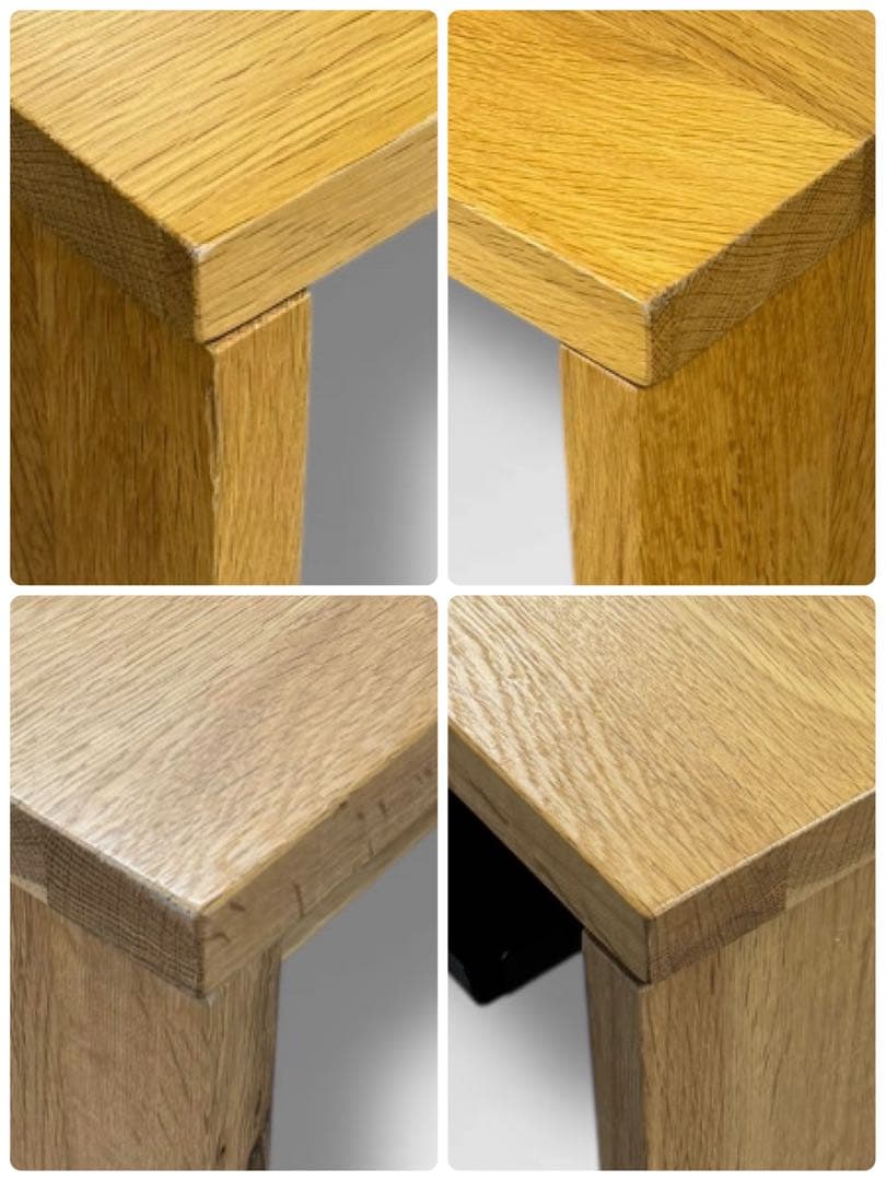 【廃盤 希少 極美品】無印良品 無垢材 オーク材 学習机 コの字形 事務机