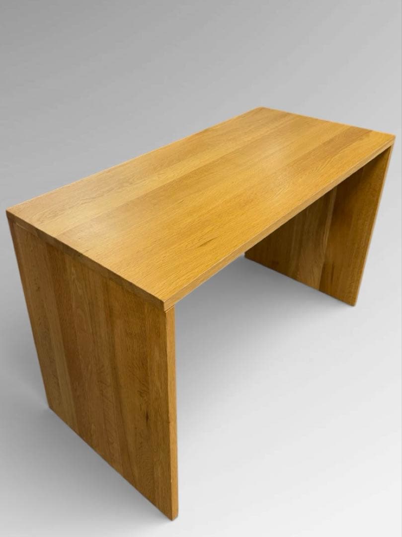 【廃盤 希少 極美品】無印良品 無垢材 オーク材 学習机 コの字形 事務机