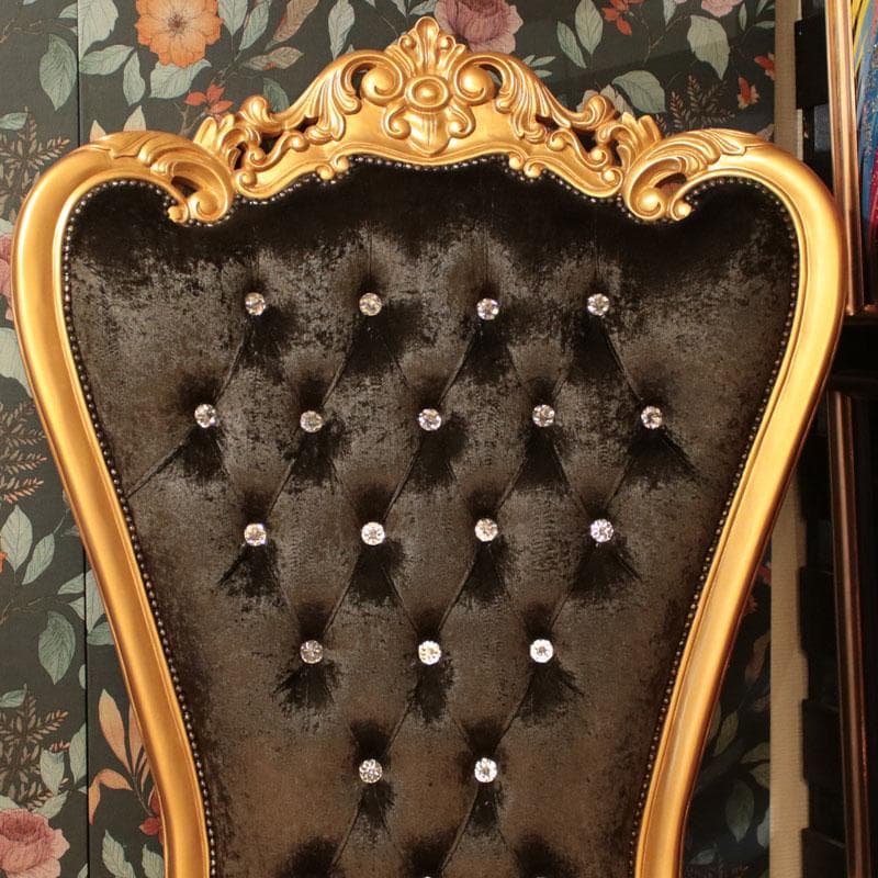 クイーンチェア ソファ ブラック 一人掛け インテリア 682-178