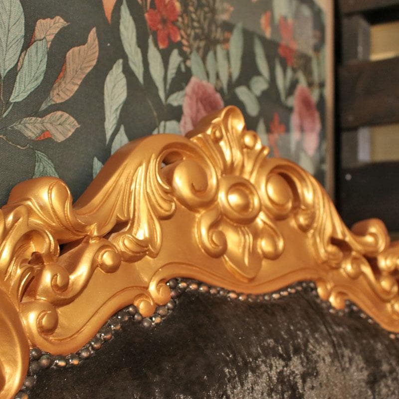 クイーンチェア ソファ ブラック 一人掛け インテリア 682-178