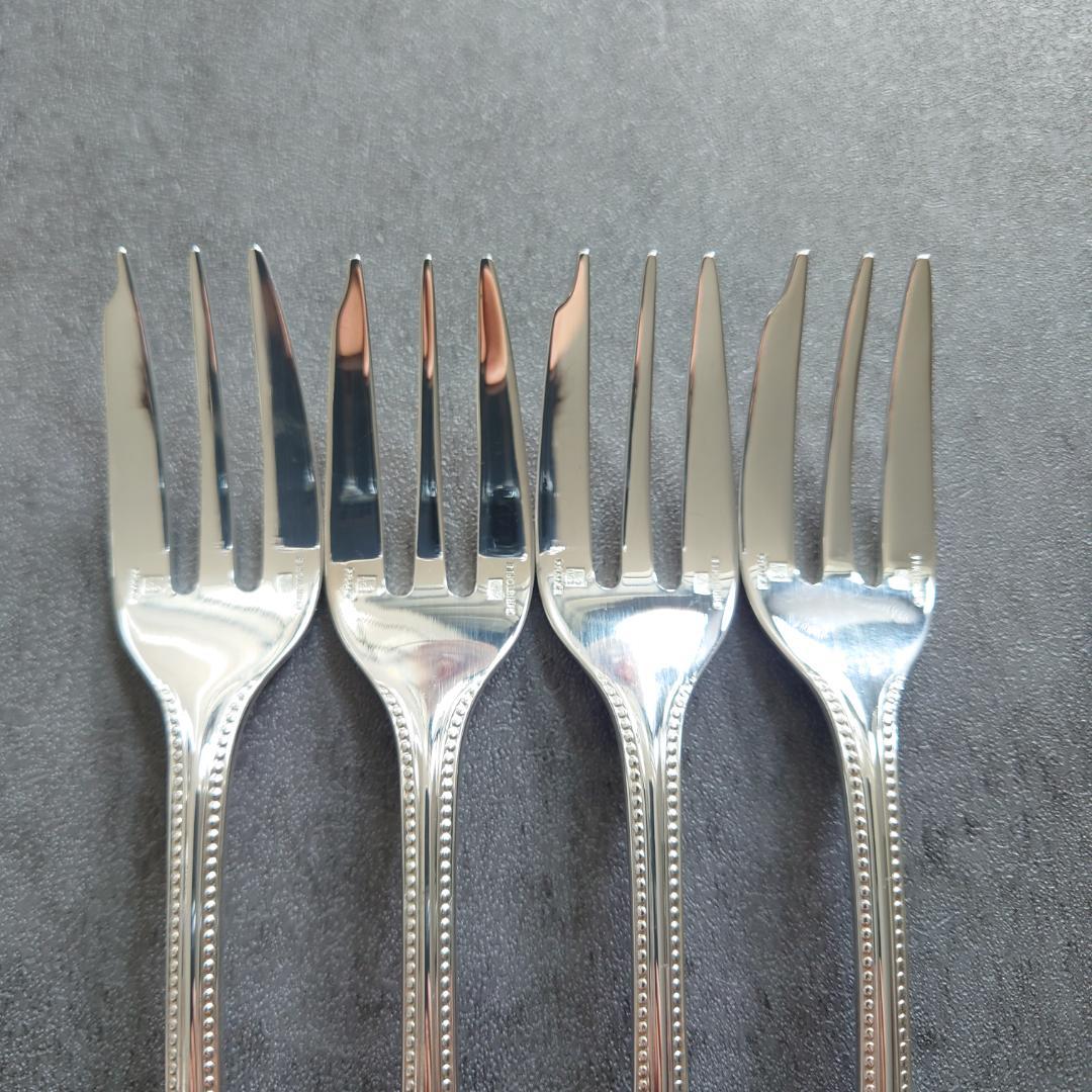 美品 クリストフル パール ケーキフォーク 4点