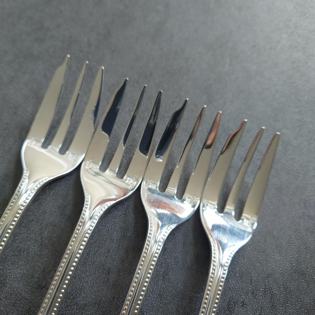 美品 クリストフル パール ケーキフォーク 4点