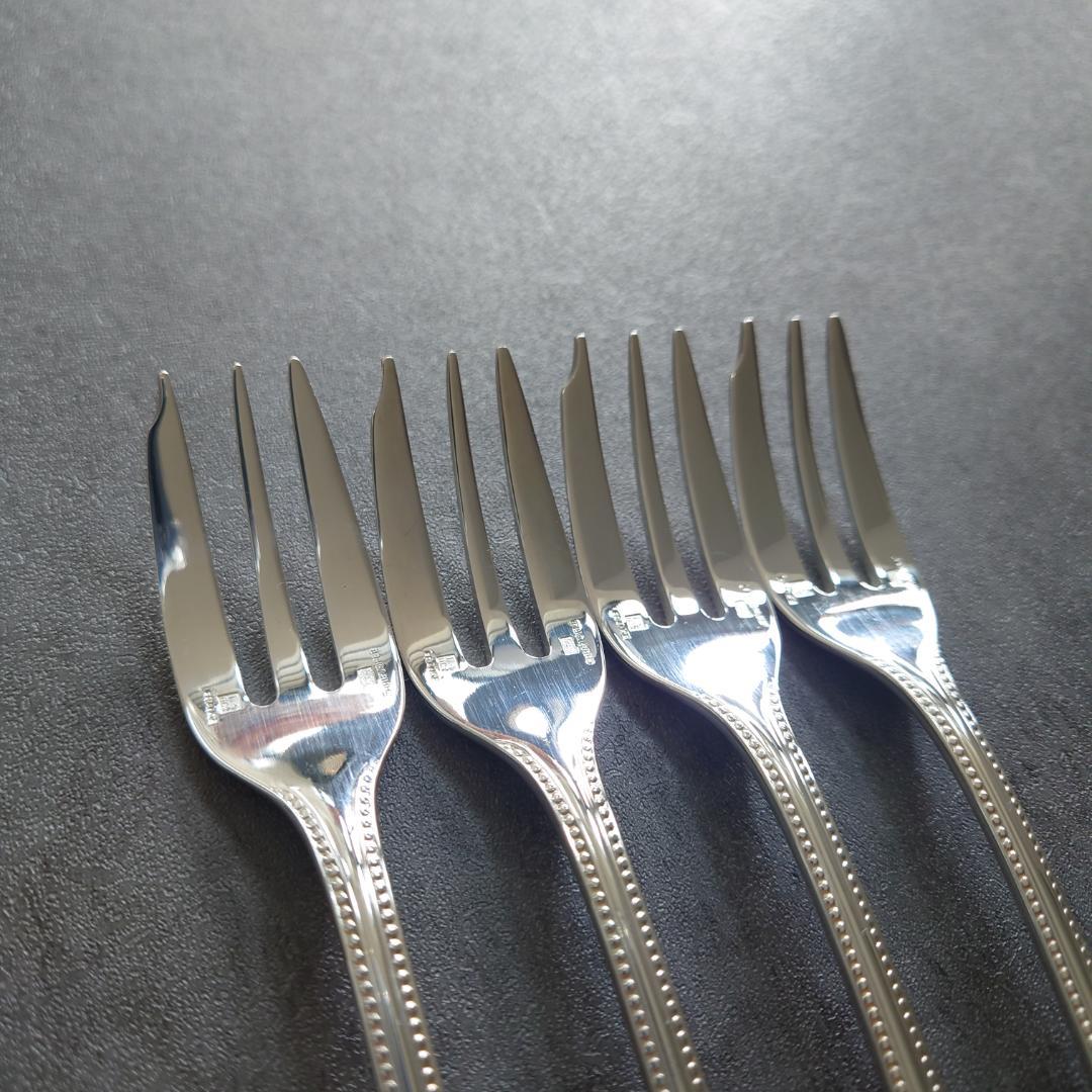 美品 クリストフル パール ケーキフォーク 4点