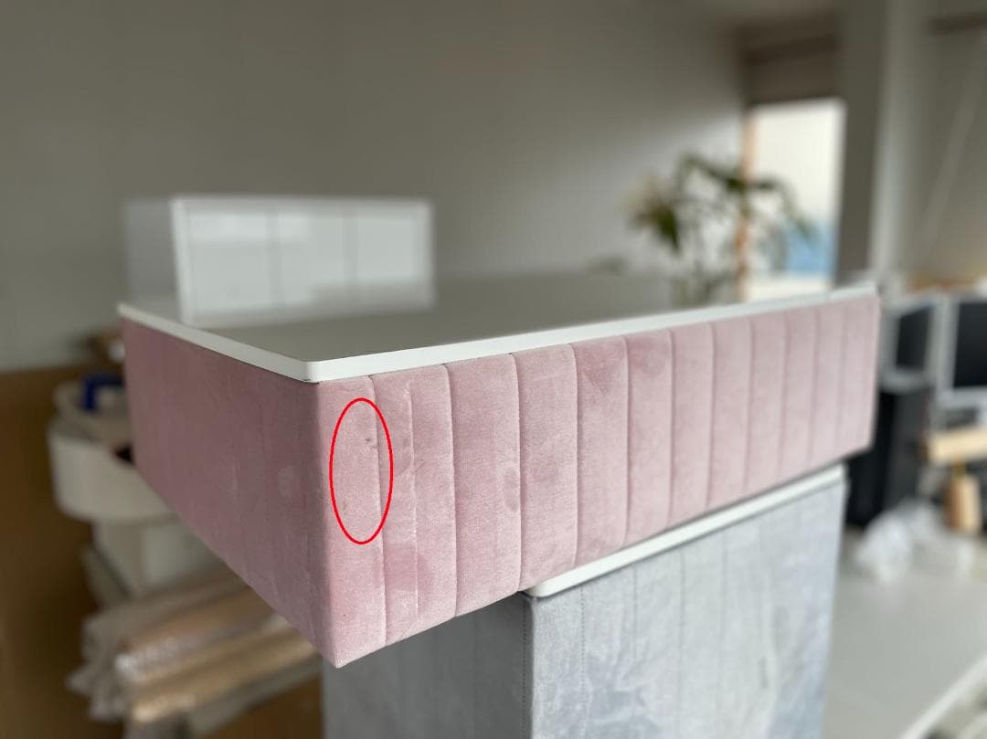 【お得】ピンク 60cm 化粧台デスクのみ 訳あり品実物写真あり108-60-②