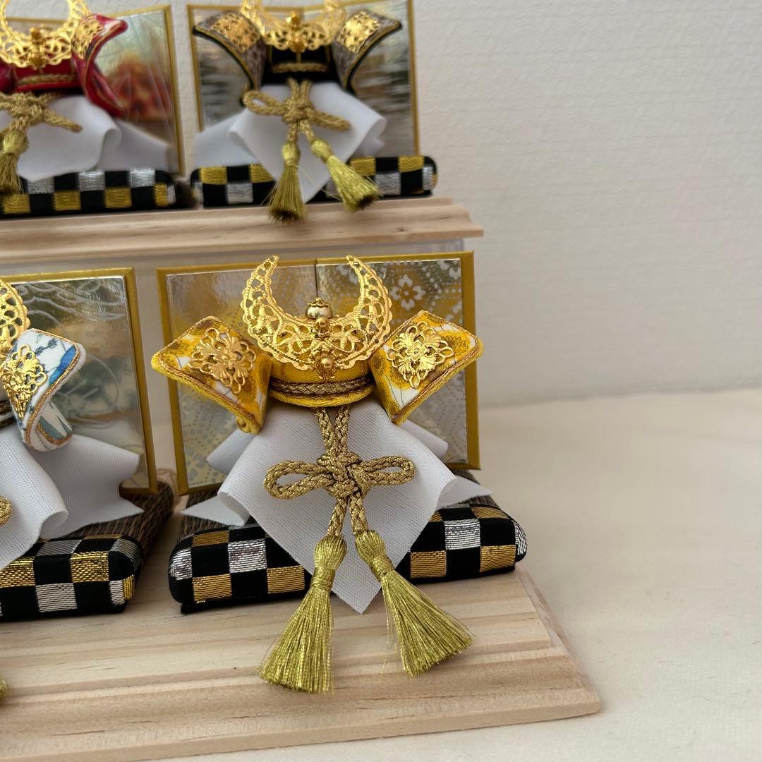 兜　五月人形　鯉のぼり　おしゃれ兜　リバティ　ハンドメイド　つまみ細工　可愛い