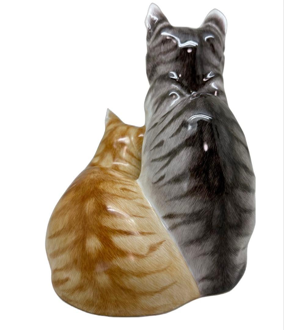 マイセン 二匹の猫 フィギュリン 陶器置物 オットー・ピルツ アール