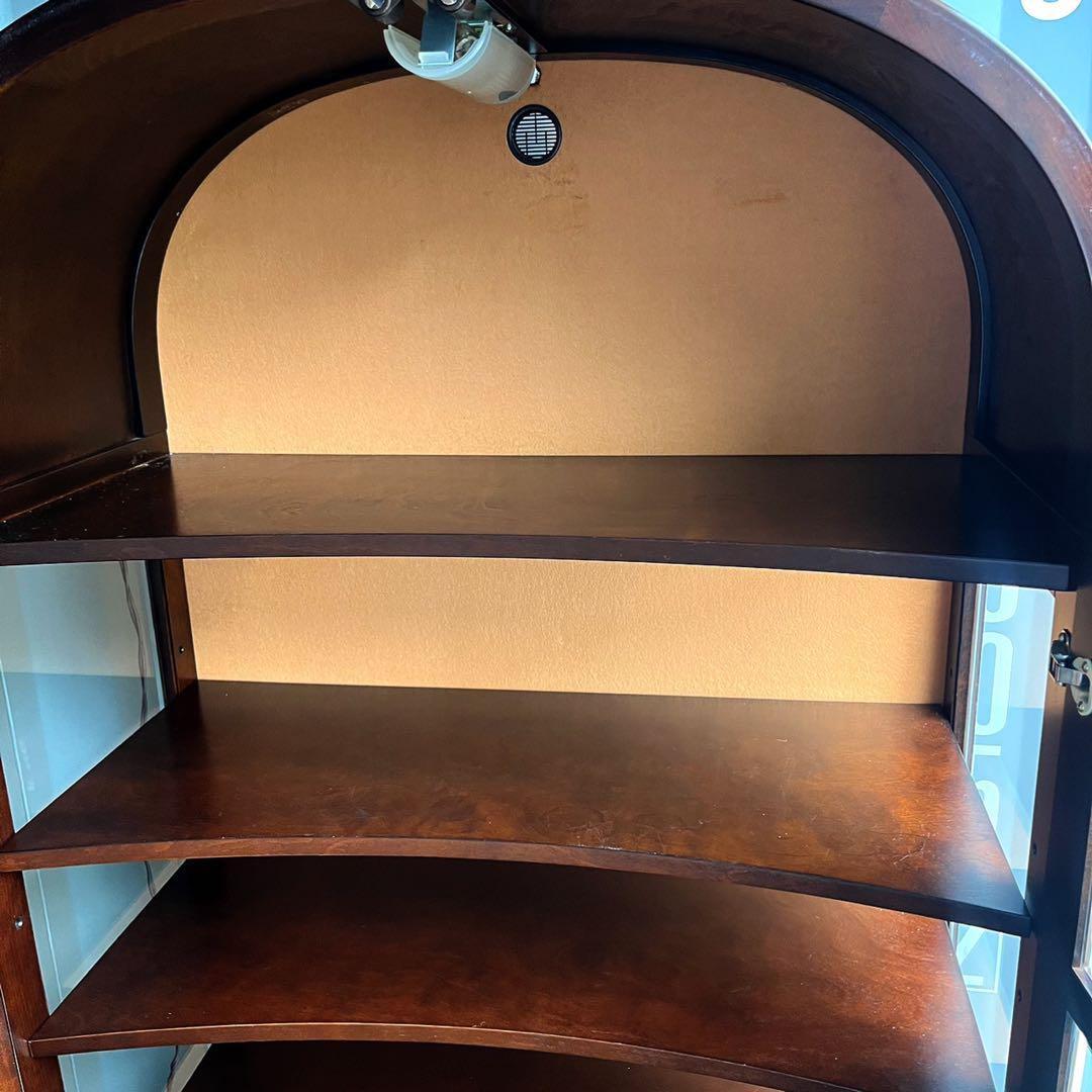 取付無料！飛騨産業キツツキ キュリオケース 洋風アンティーク飾り棚 食器棚✨