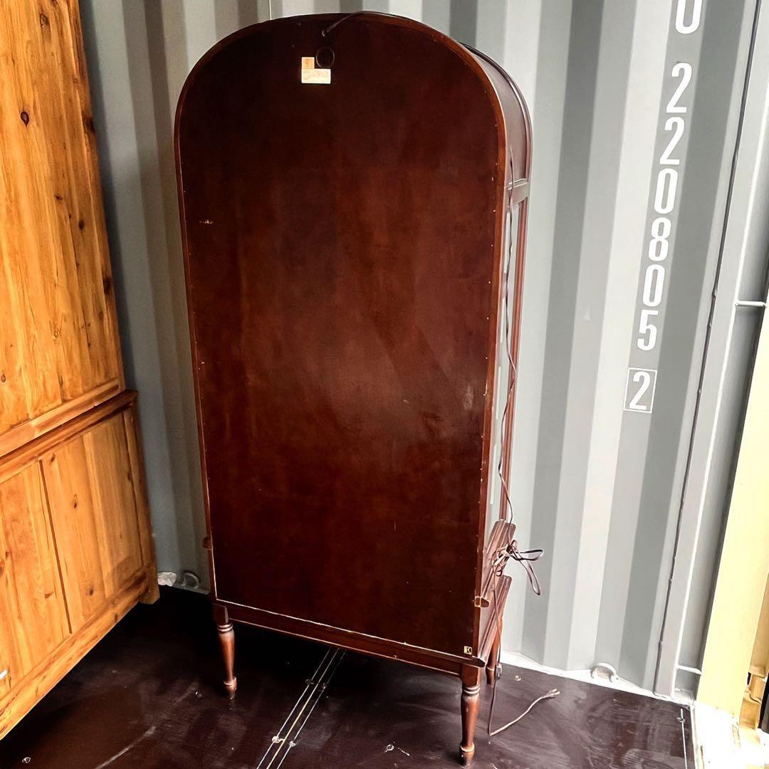 取付無料！飛騨産業キツツキ キュリオケース 洋風アンティーク飾り棚 食器棚✨