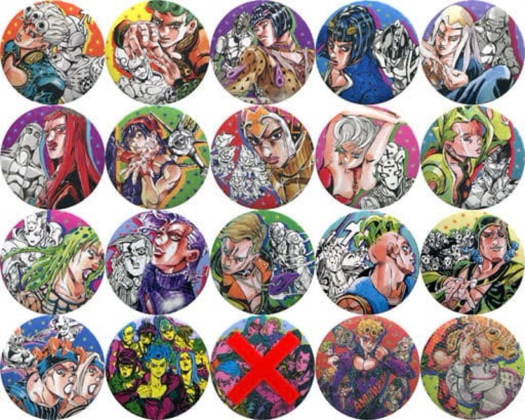 ジョジョの奇妙な冒険 ジョジョ コレクション缶バッジ 19点セット