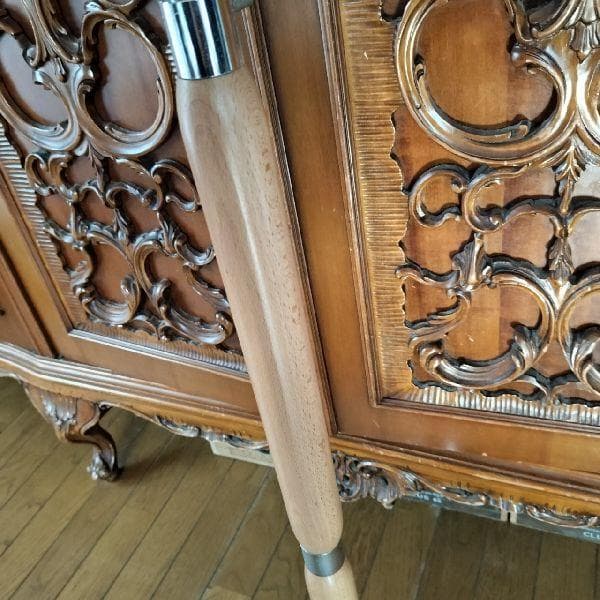 ヴィンテージ メタル 木 スラントハンガー 斜め掛け 傾斜 ハンガーラック