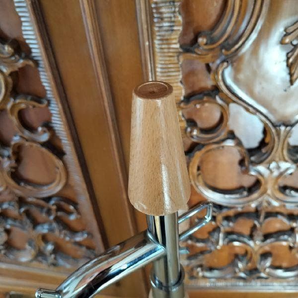 ヴィンテージ メタル 木 スラントハンガー 斜め掛け 傾斜 ハンガーラック