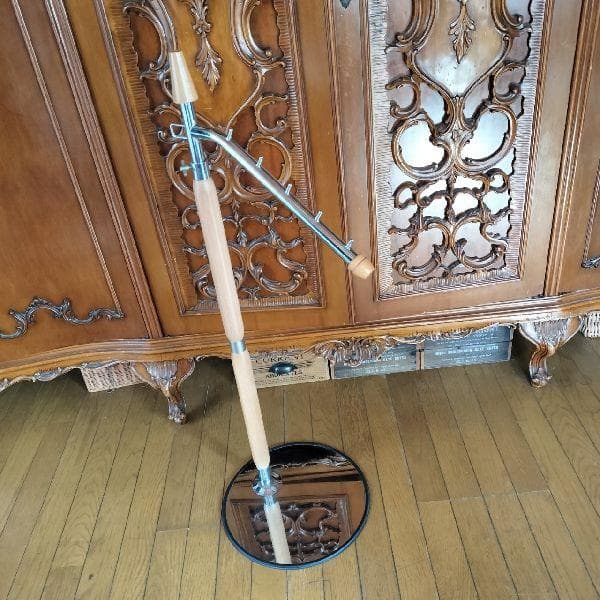 ヴィンテージ メタル 木 スラントハンガー 斜め掛け 傾斜 ハンガーラック