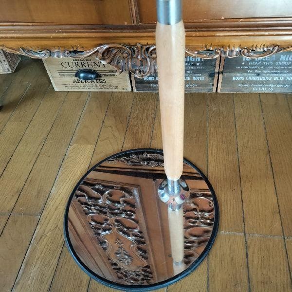 ヴィンテージ メタル 木 スラントハンガー 斜め掛け 傾斜 ハンガーラック