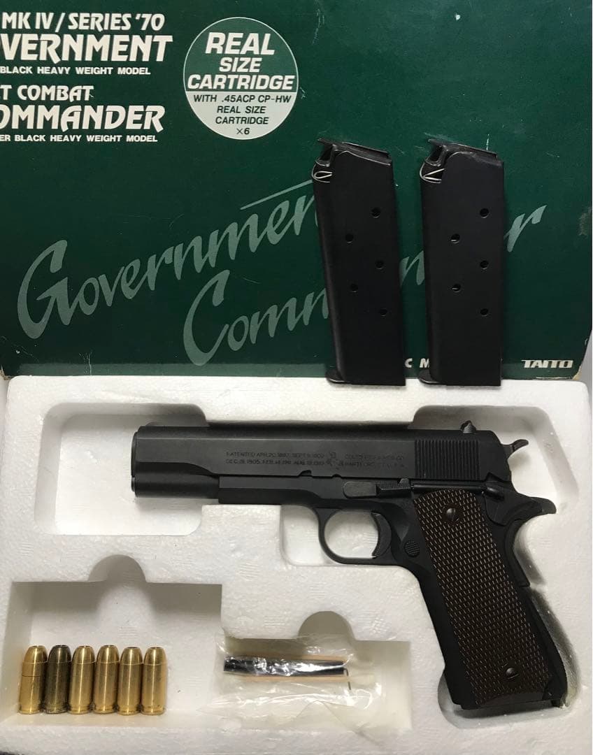 モデルガン】タイトー製 ガバメント(M1911A1) HW