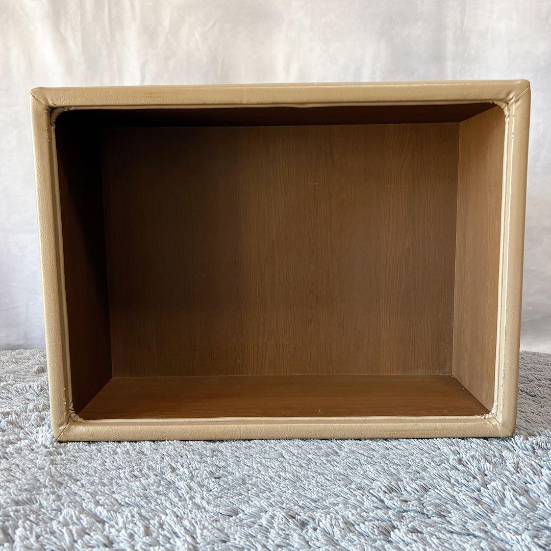 美品★カリモク 本革 レザー オットマン スツール 収納 キャスター付 2WAY