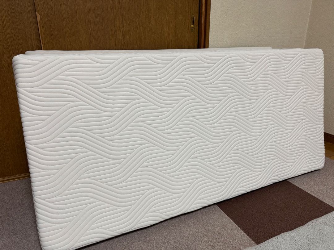 Tempur プリマ フトン 厚み 8cm ダブル マットレス 三つ折り