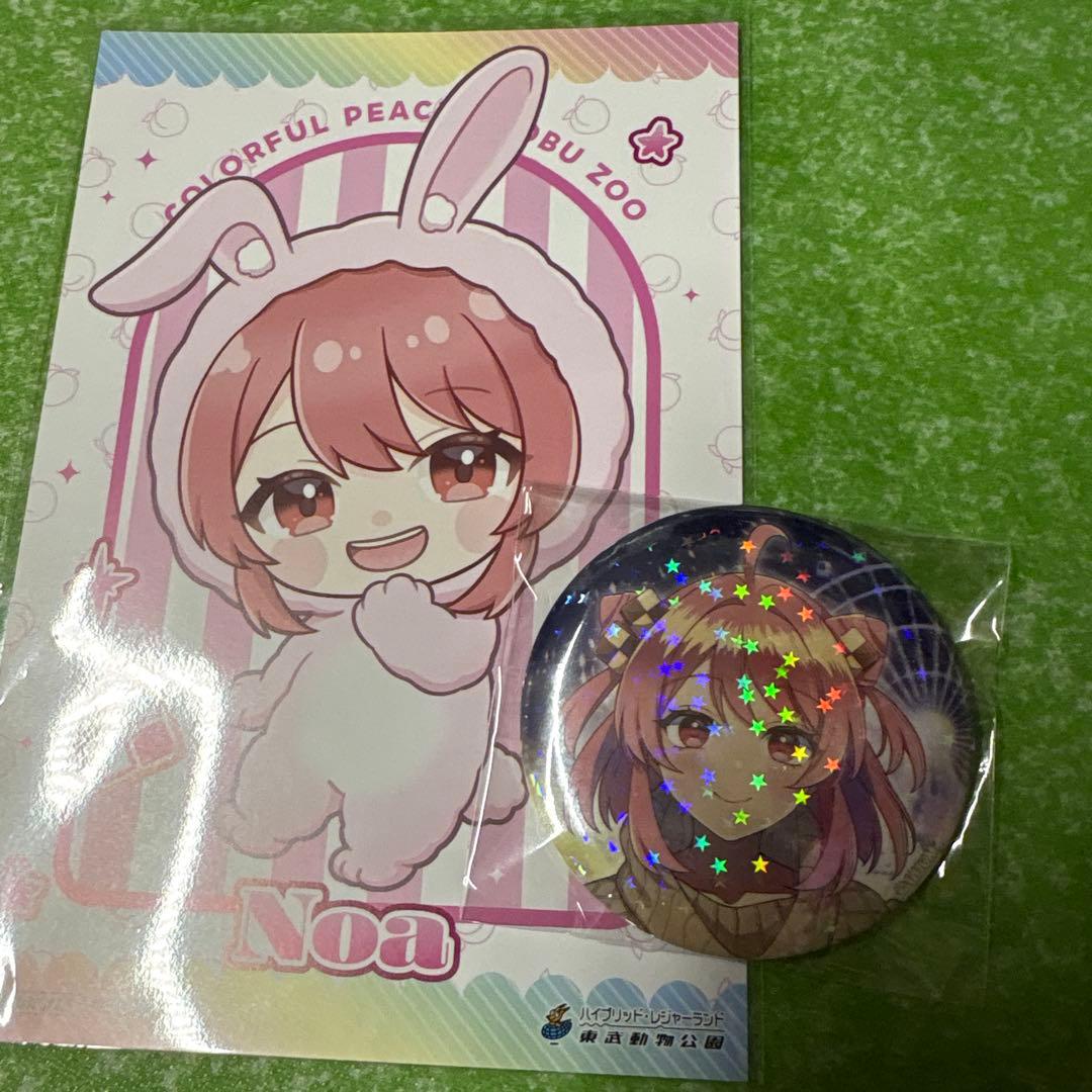 カラフルピーチ のあ 東武動物公園缶バッジ ポストカード付き - メルカリ